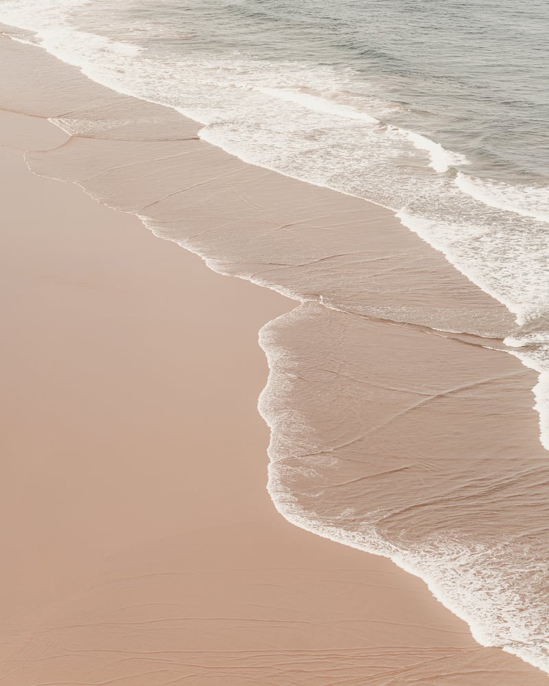 Beige beach aesthetic minimalist background, copy space