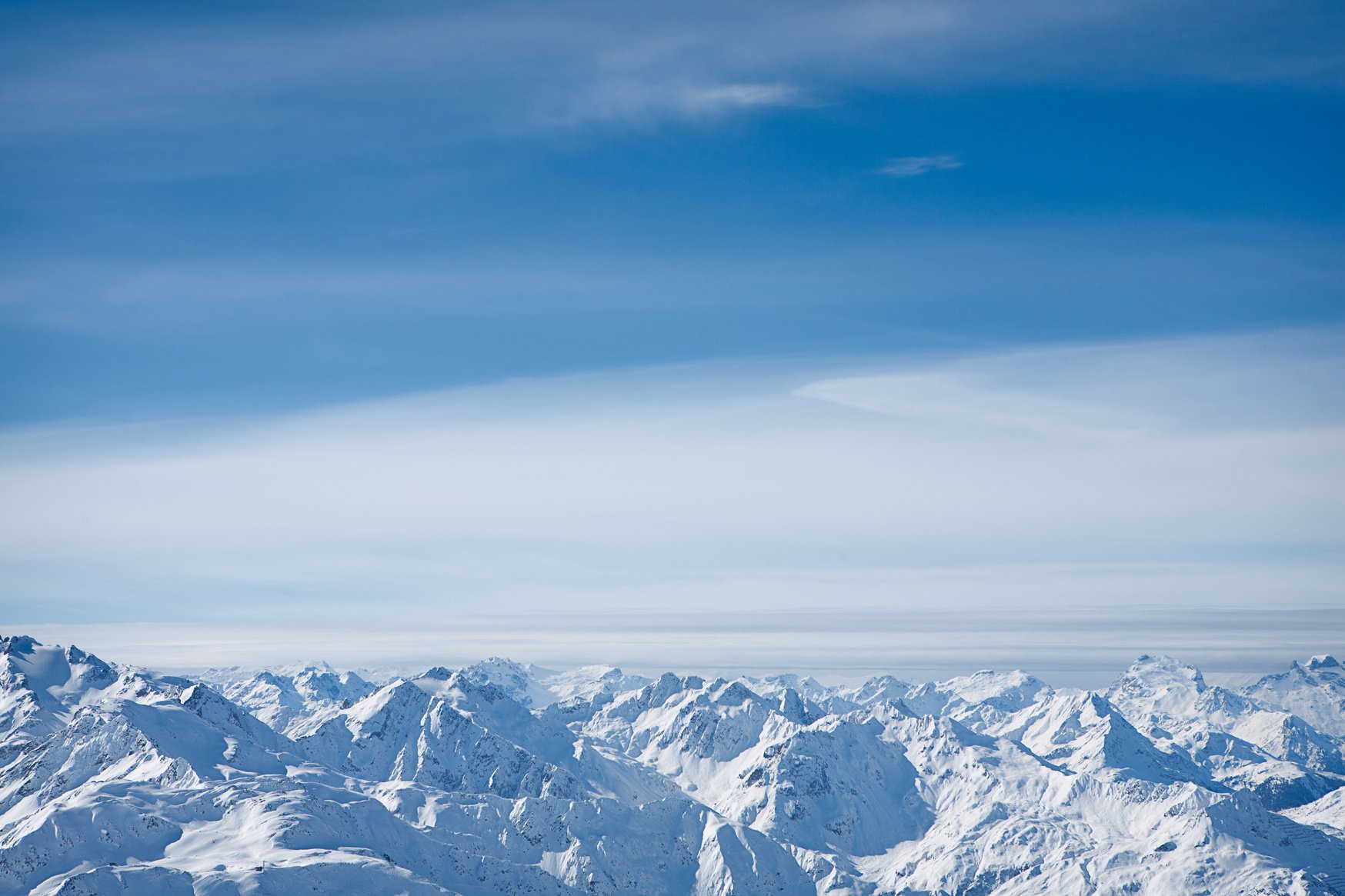 Panoramic view of St. Anton am Arlberg ski area