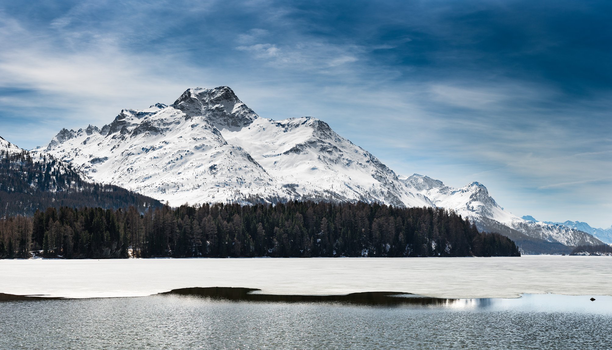 Engadin St. Moritz Mountain Landscape